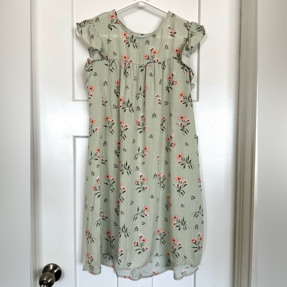 Copper Key Other - Copper Key NWT Sleeveless sage with pink flower girls dress - 14